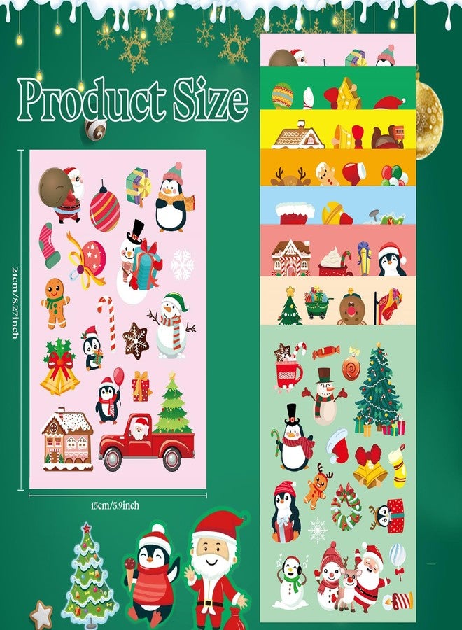 HiEnjoin Christmas Stickers for Kids - 24 Sheets (456 Pieces) Merry Christmas Winter Holiday Stickers for Crafts Gifts Xmas Party Favors, Goodie Bag Decorations - Image 2